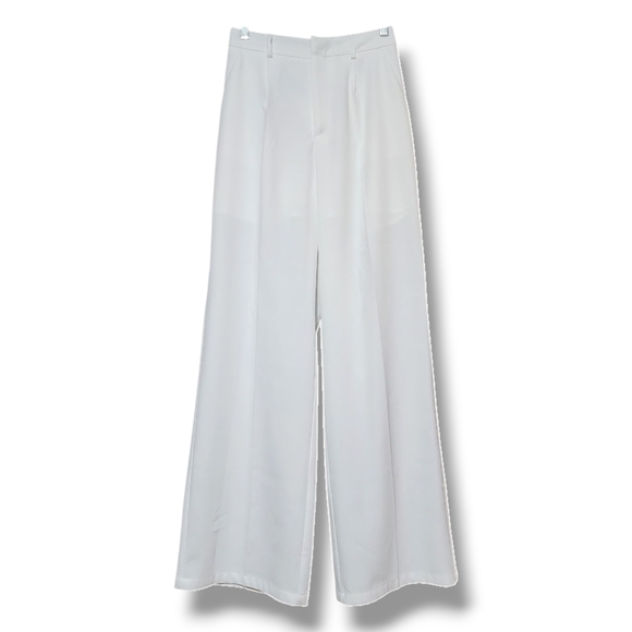 Cider White Wide Leg Women's Pants - Picture 4 of 4